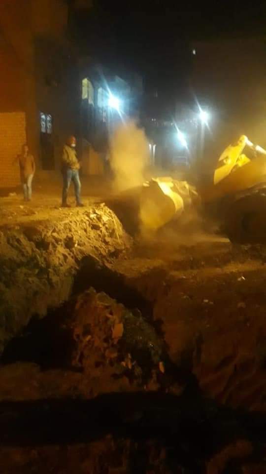 إزالة تعديات في الفيوم