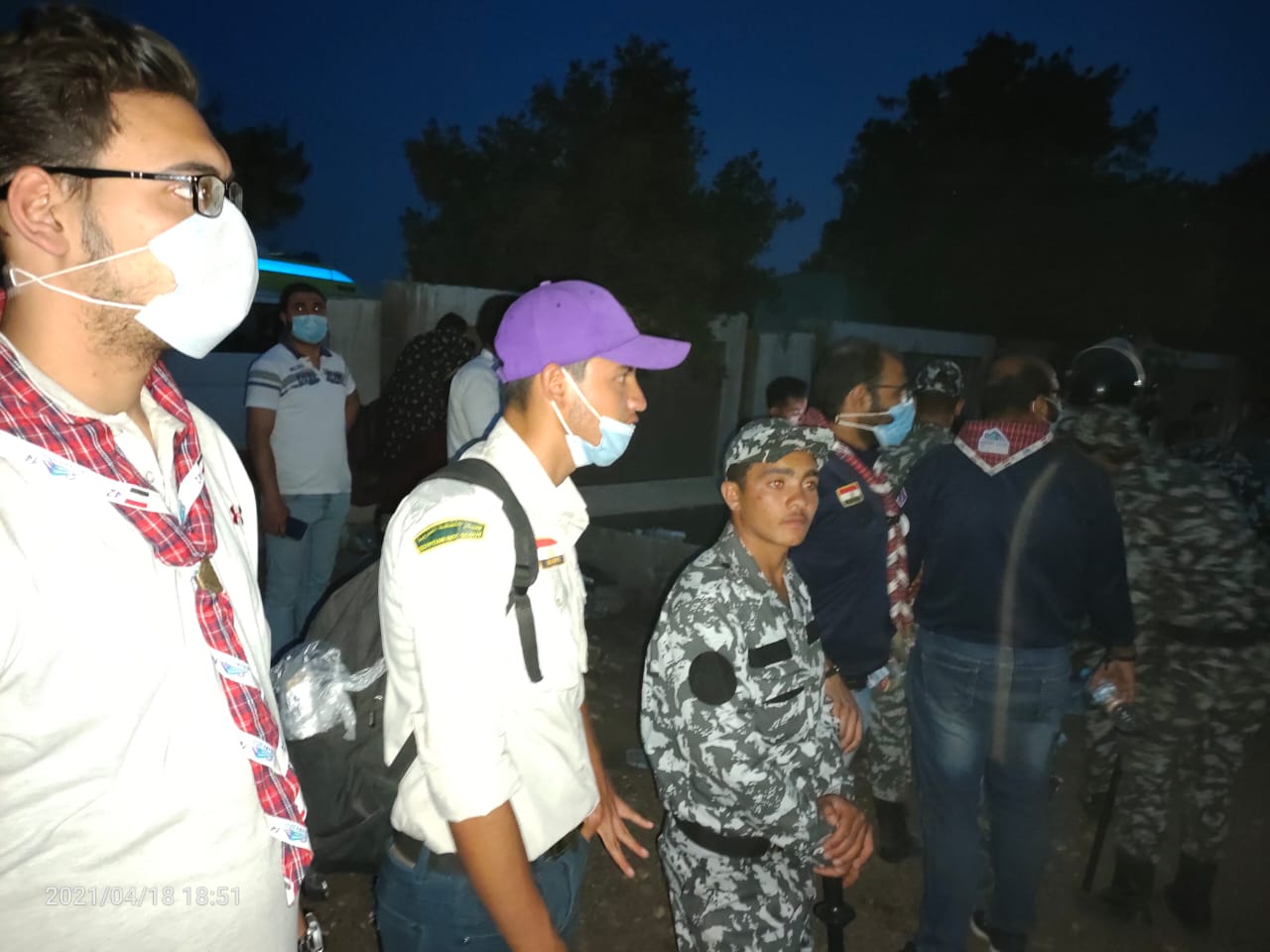 فريق الجوالة بالقليوبية يشارك في حادث قطار طوخ