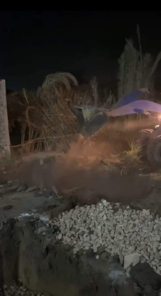 إزالة تعديات في الفيوم