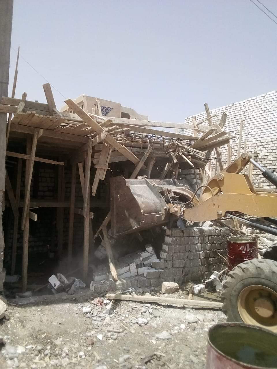 إزالة تعديات في الفيوم