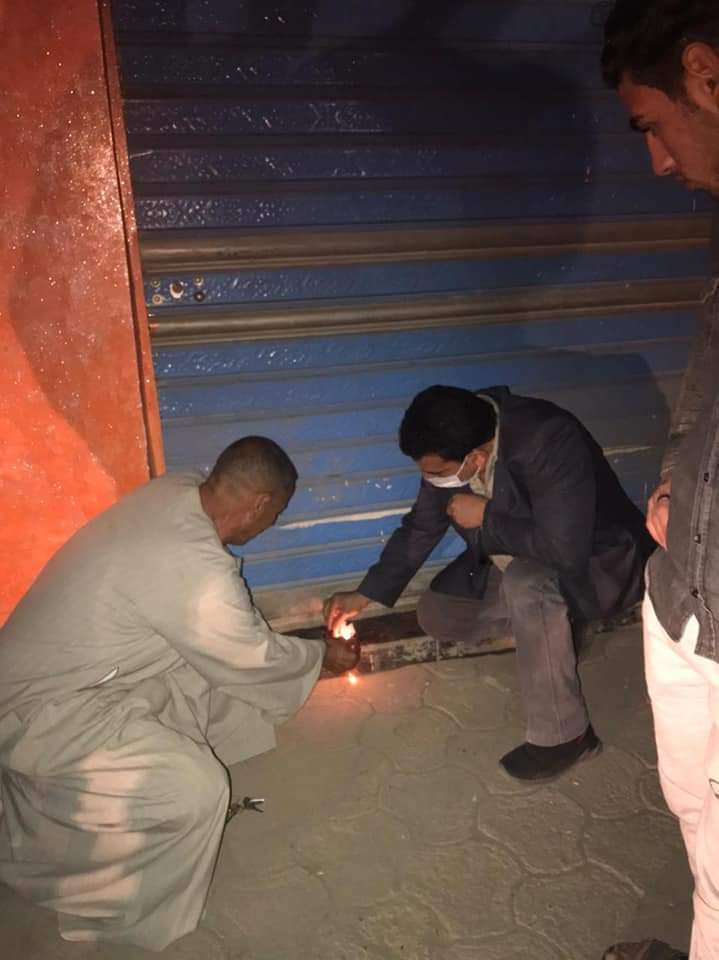 غلق مقاهي مخالفة في الفيوم