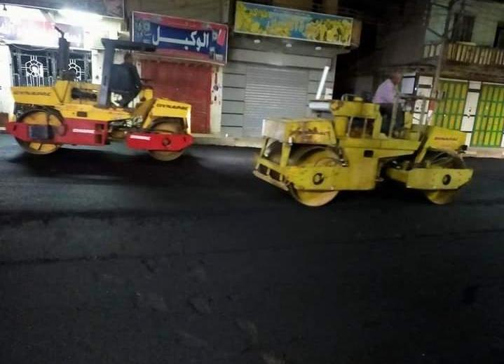 رصف طرق بلبيس بالشرقية 01