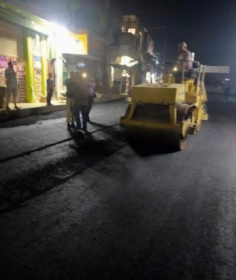 رصف طرق بلبيس بالشرقية 03