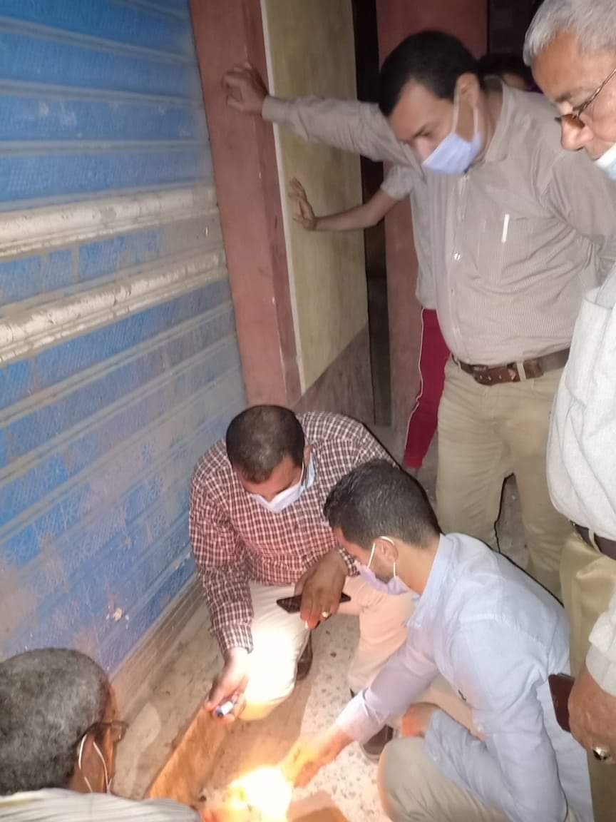 غلق مقهى مخالف بالفيوم