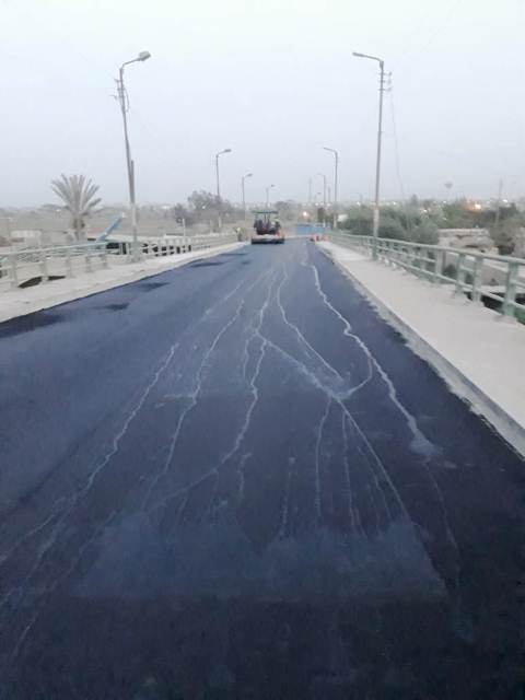 انتهاء رصف كوبري العباسة 02