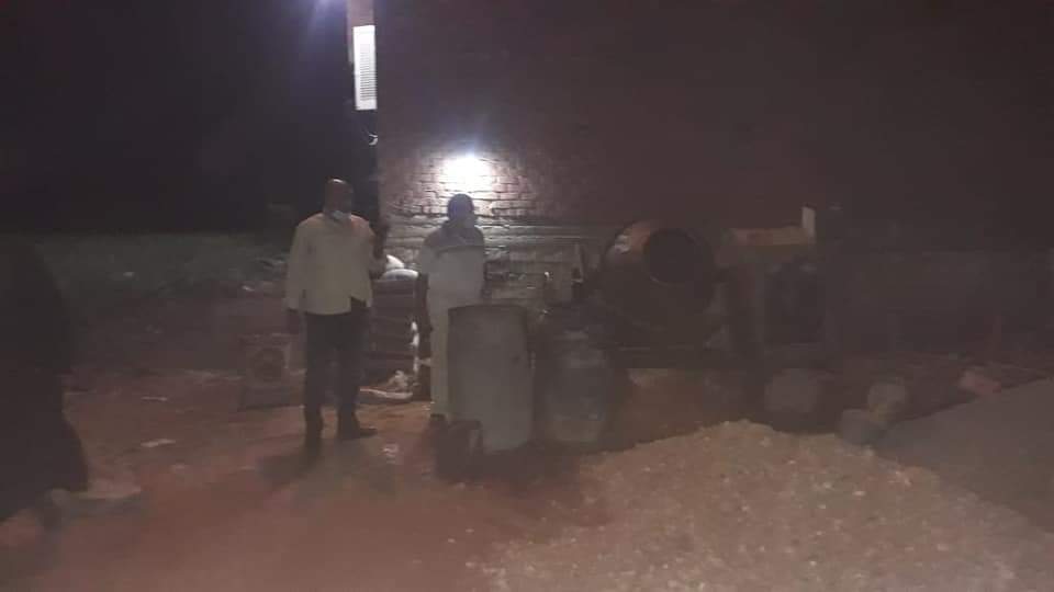 إزالة حالة بناء بدون ترخيص في الفيوم