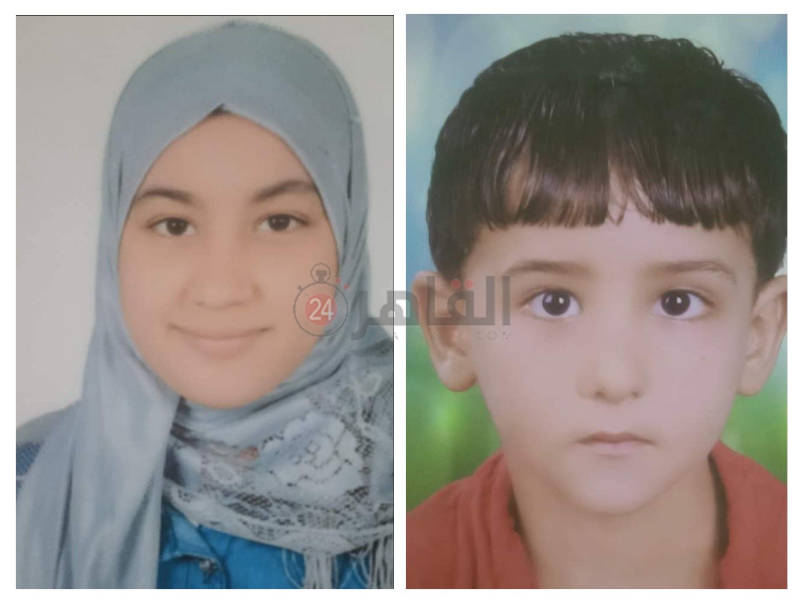 الطفلين أدهم وإيمان ضحايا الغرق في ترعة بالش