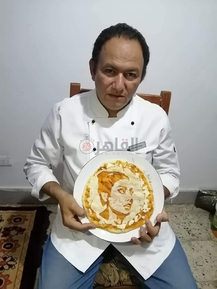 شيف يرسم وجه 