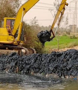 تطهير المجاري المائية في الفيوم