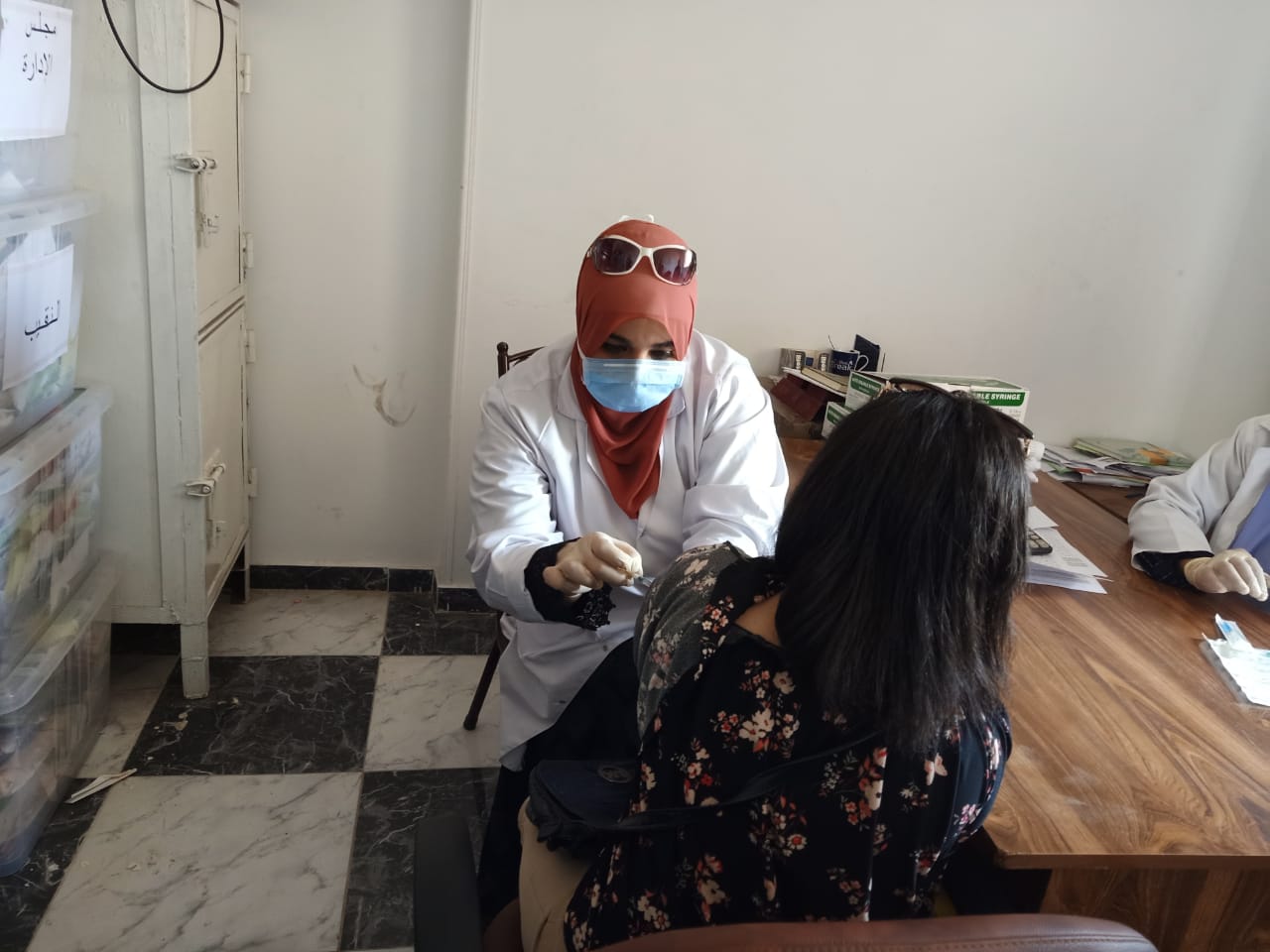 تطعيم أعضاء نقابة المهن الموسيقية بالشرقية بلقاح كورونا 01