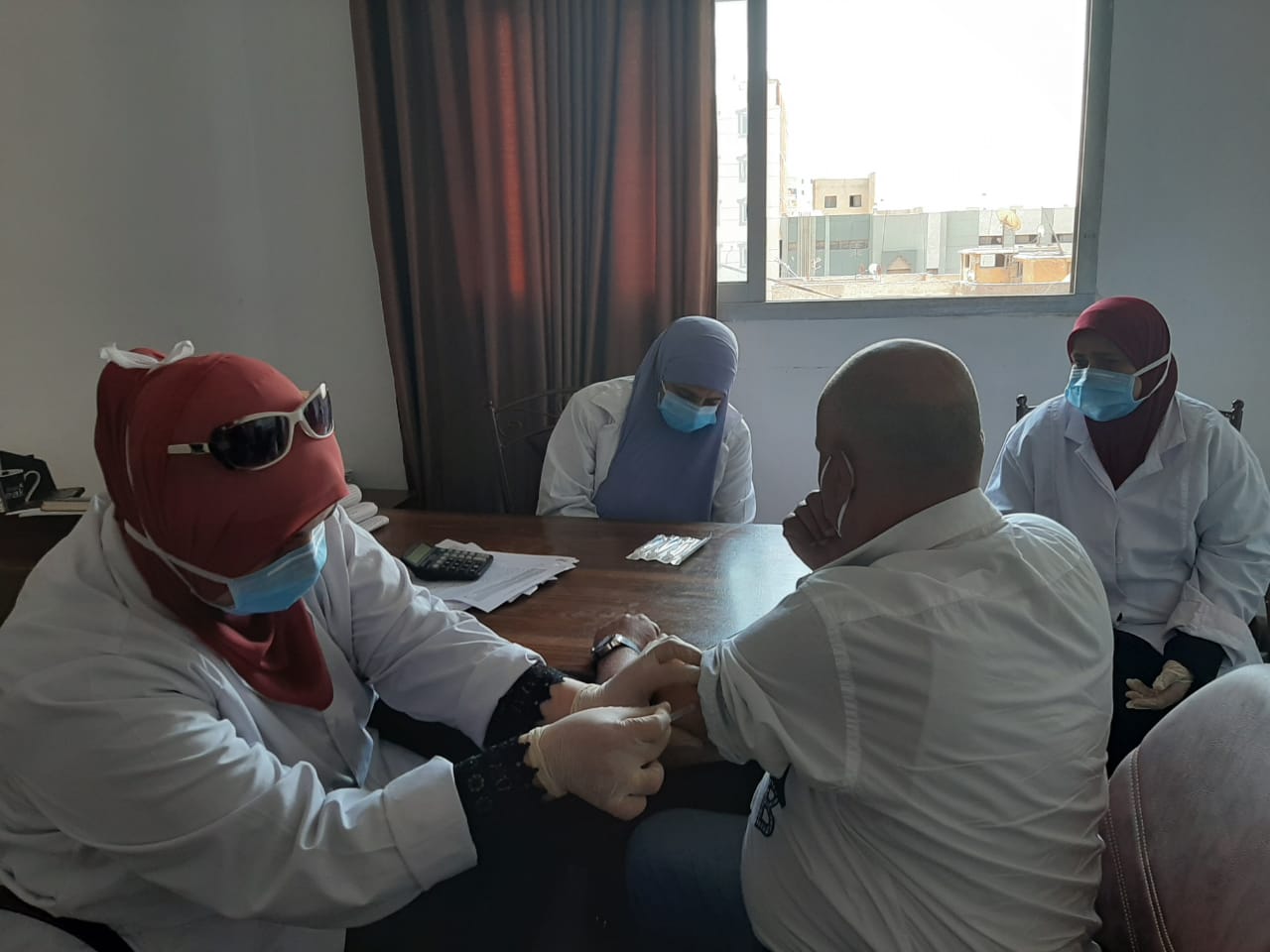 تطعيم أعضاء نقابة المهن الموسيقية بالشرقية بلقاح كورونا 04