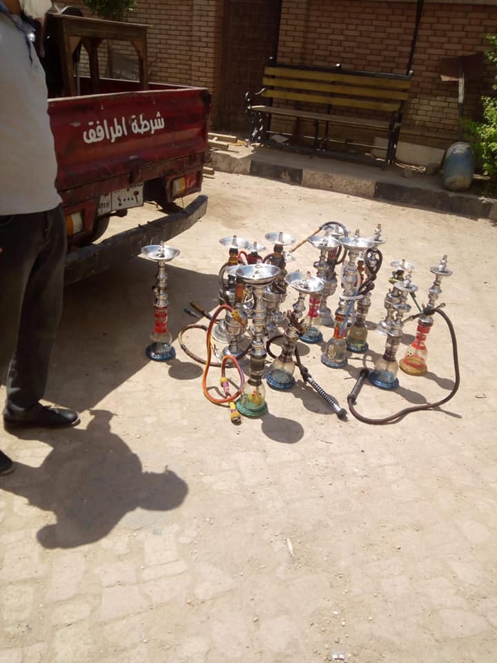 جانب من مضبوطات الحملة