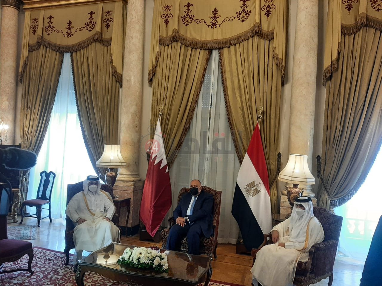  وزيري خارجية مصر وقطر (9)