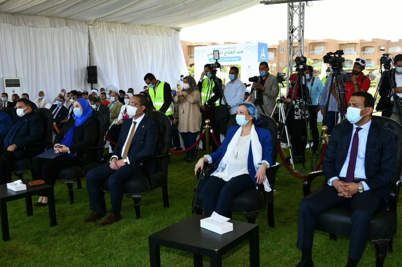 وزيرتا البيئة والتضامن الاجتماعي في الفيوم