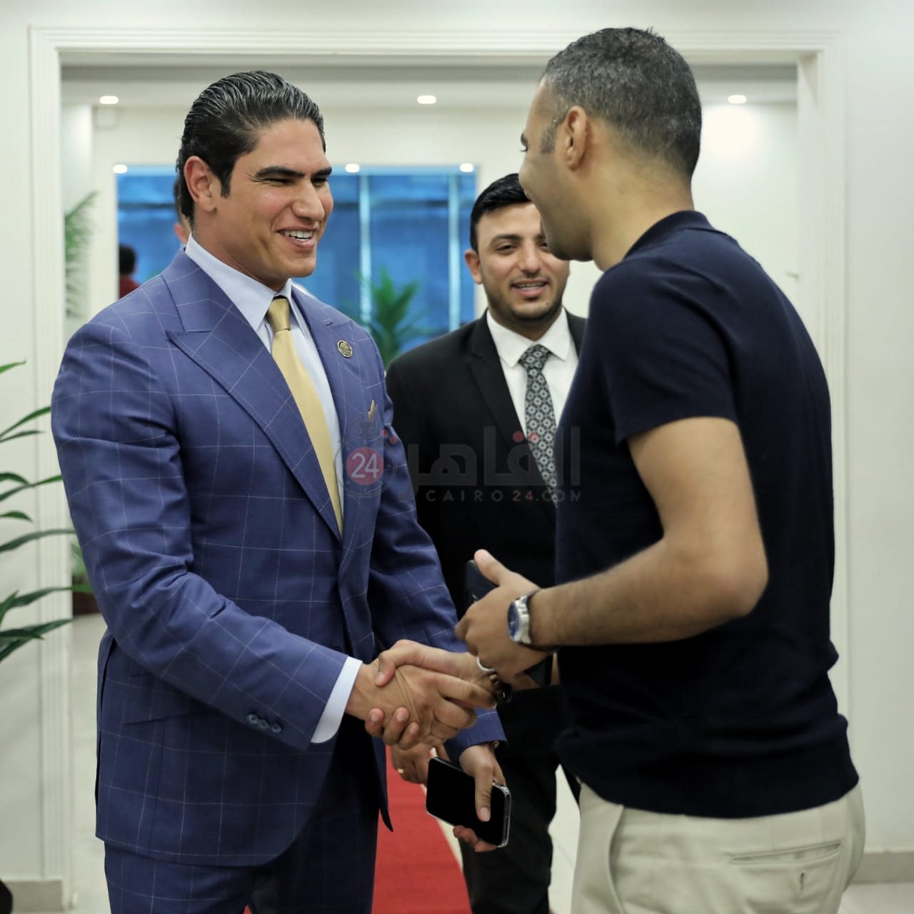 زيارة رجل الأعمال أحمد أبو هشيمة لمقر القاهرة 24