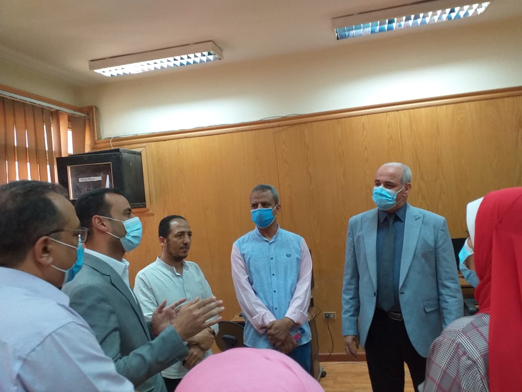 وفد وزارة الصحة في رحاب جامعة الفيوم