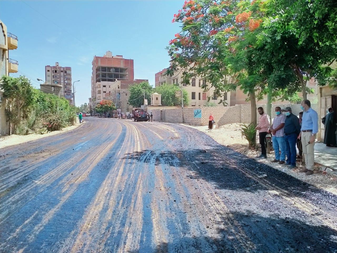 رصف الطرق بالفيوم