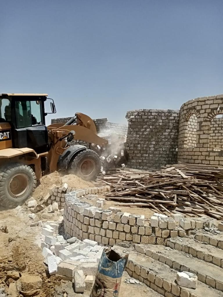 إزالة تعديات في الفيوم