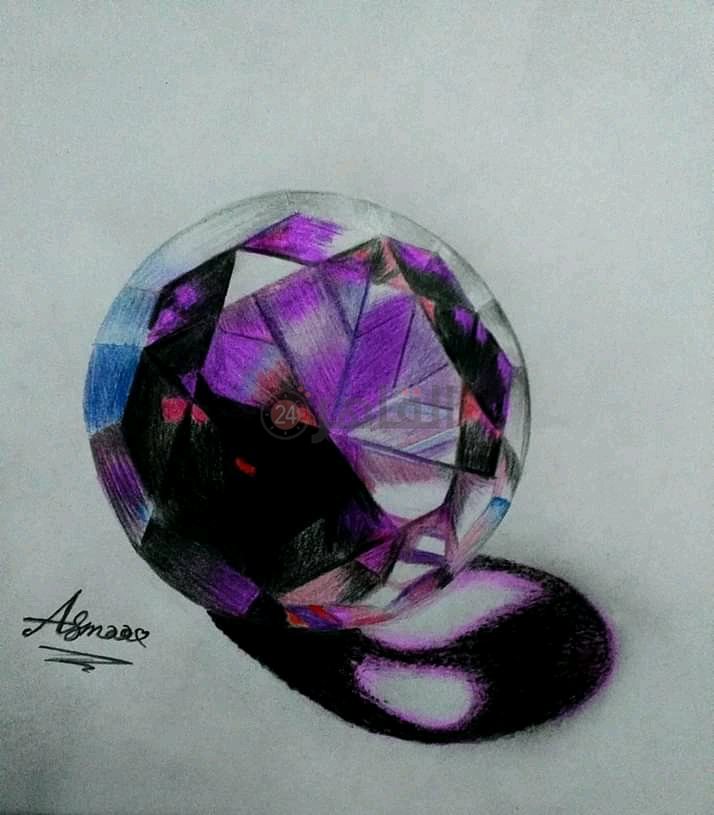 رسمة 3d لطالبة