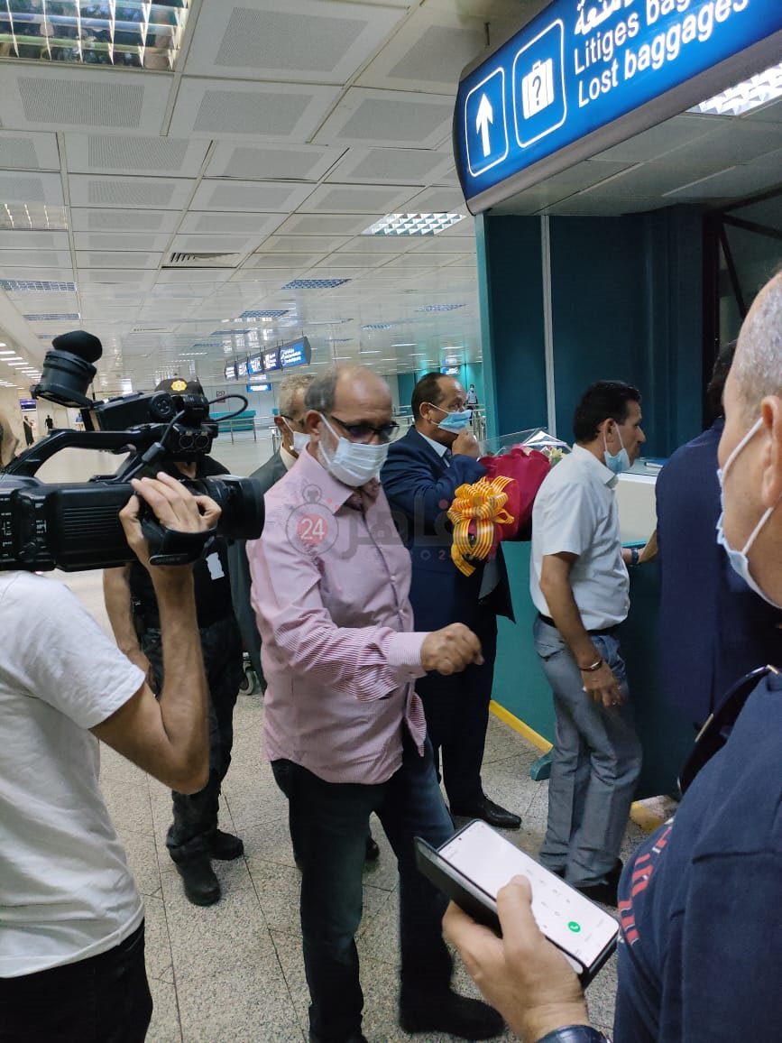 رئيس الترجي يستقبل بعثة الأهلي