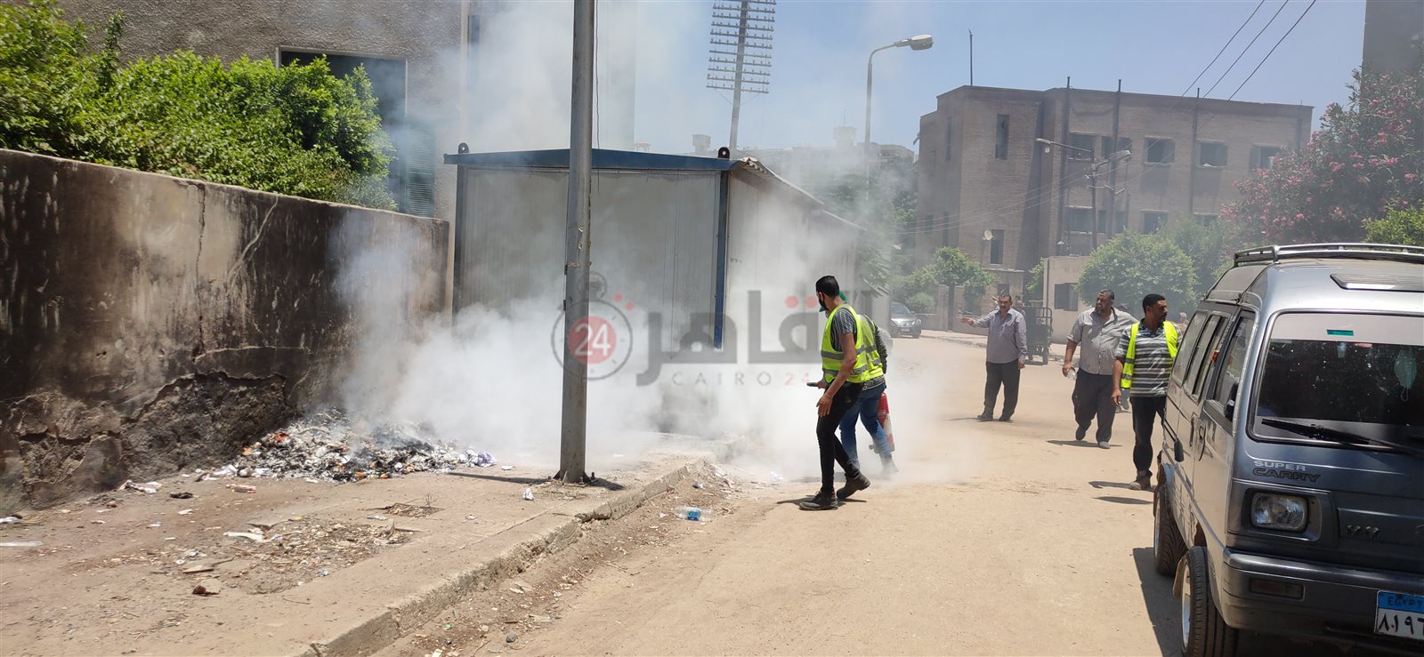 السيطرة على حريق كشك بجوار محطة الزقازيق 3