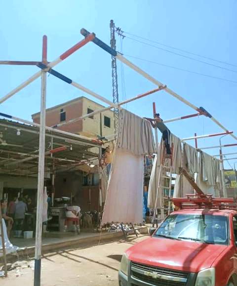 إزالة شوادر لحوم مخالفة بالشرقية 01