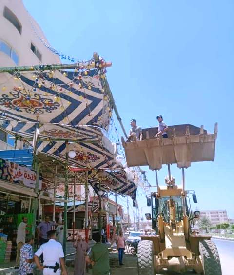 إزالة شوادر لحوم مخالفة بالشرقية 04