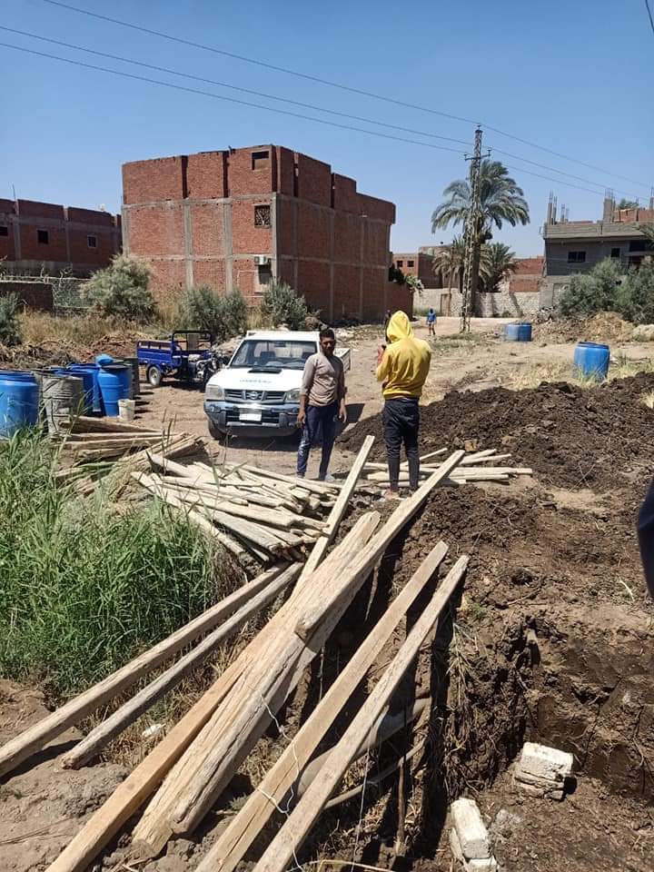 إزالة تعديات في الفيوم