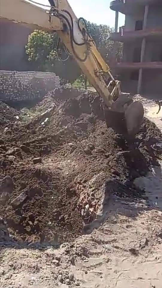 إزالة تعديات في الفيوم