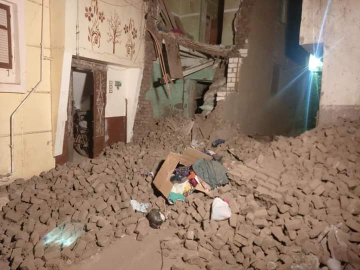 انهيار منزل بأسيوط 