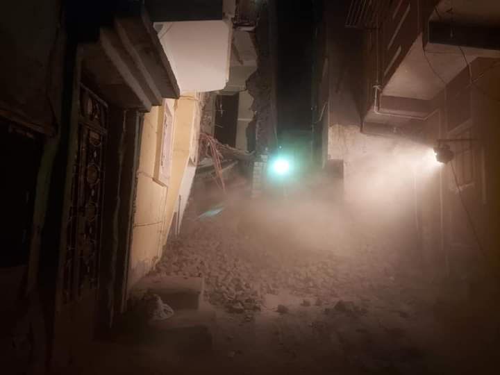 انهيار منزل بأسيوط 