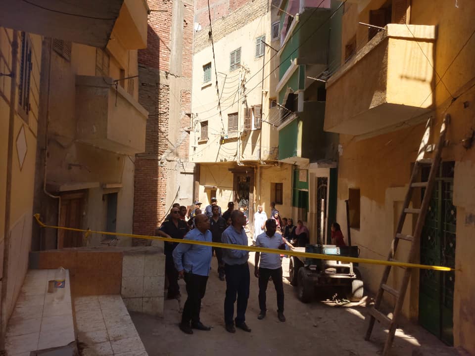 تصدع منزل بحي غرب أسيوط