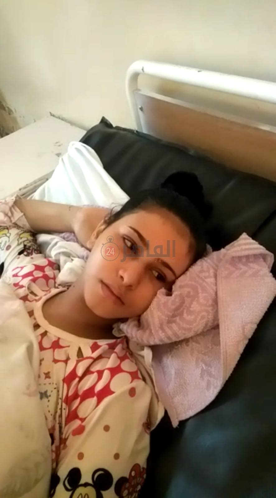 صورة الزوجة المجني عليها بالمستشفى 01