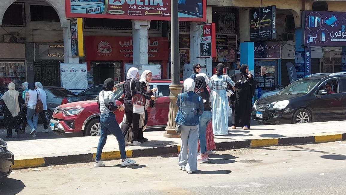 إحتفالات طالبات الثانوية العامة ببورسعيد 