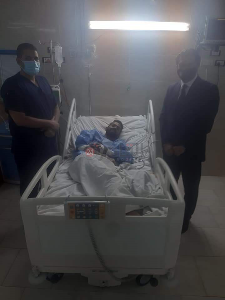 حسام حسن لاعب منتخب مصر للميني فوتبول 