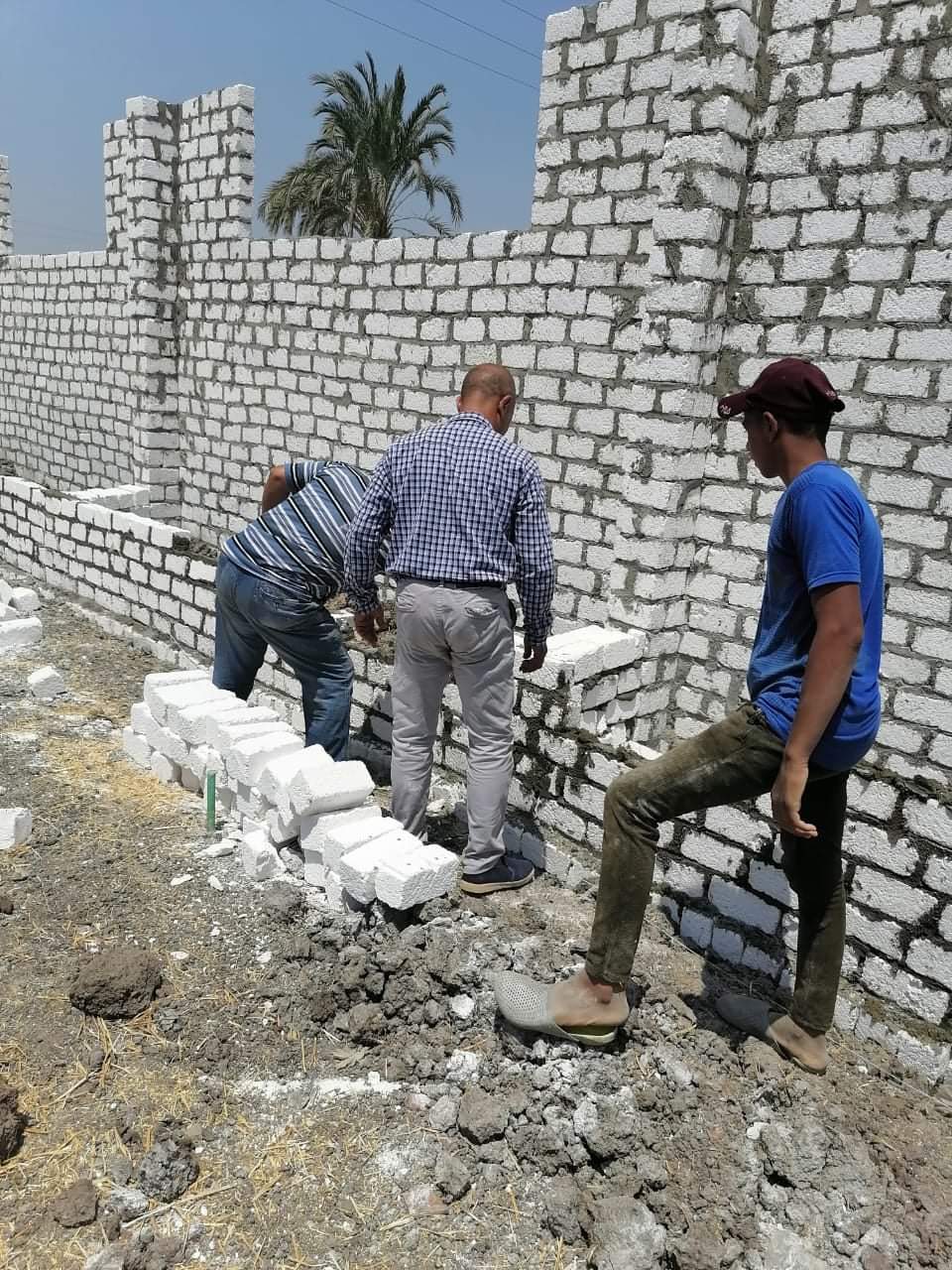 إزالة تعديات في الفيوم