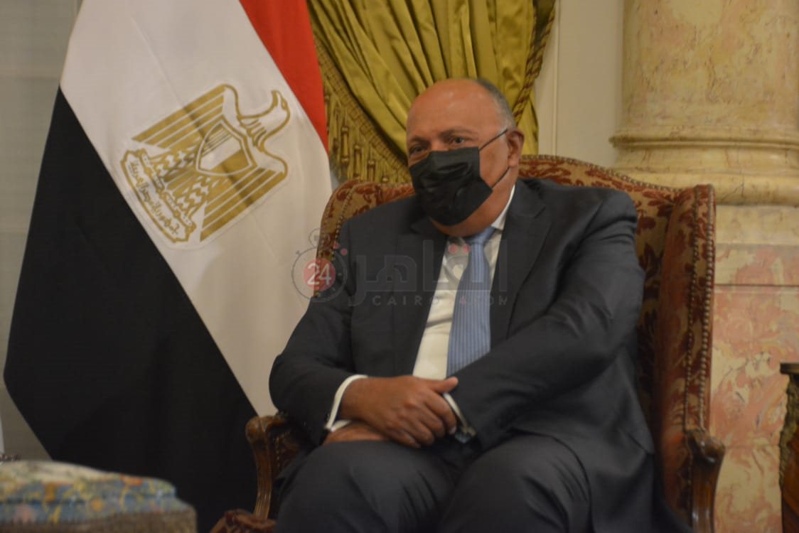 وزيرا الخارجية المصري والجزائري