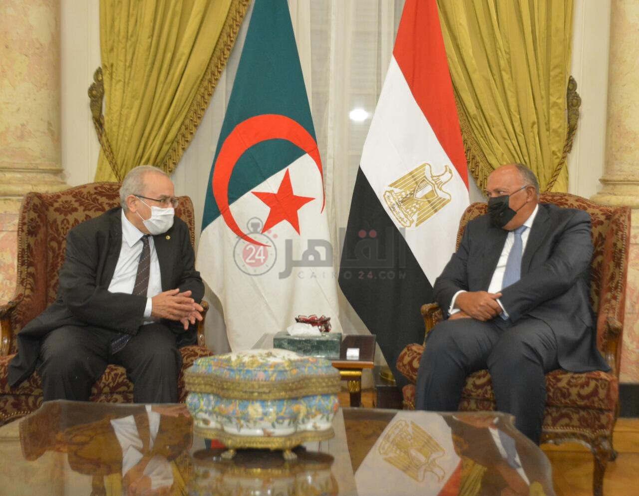 وزيرا الخارجية المصري والجزائري