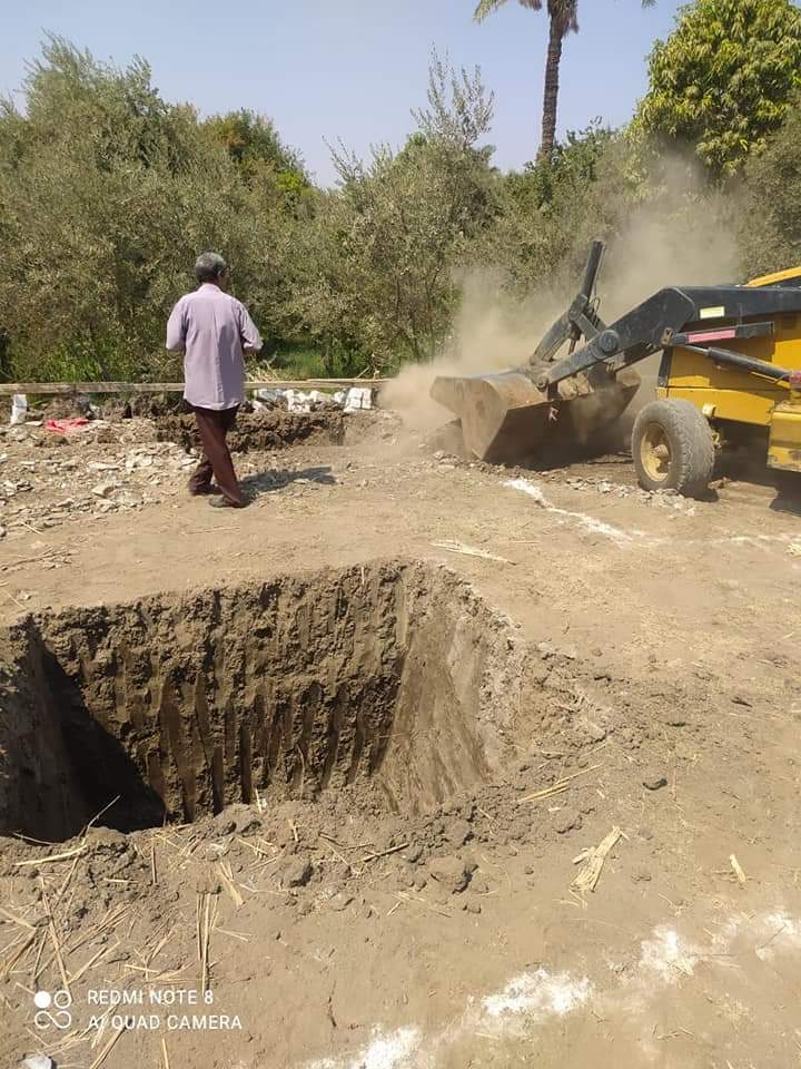 إزالة تعديات في الفيوم