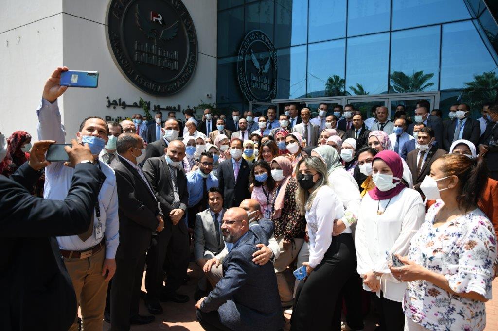 العاملين بالرقابة المالية يودعون الدكتور عمران في نهاية ولايتة 2