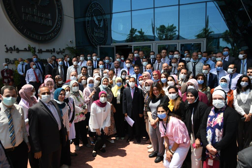 العاملين بالرقابة المالية يودعون الدكتور عمران في نهاية ولايتة 4