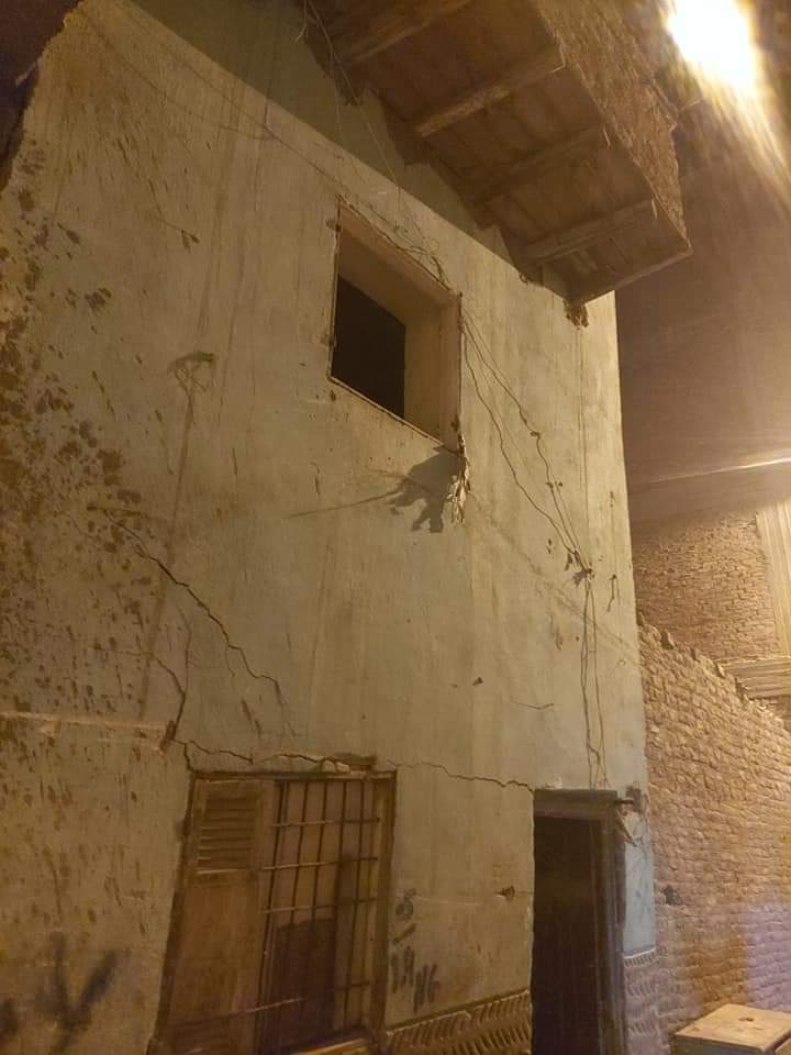 انهيار وتصدع 3 منازل بحي غرب أسيوط 