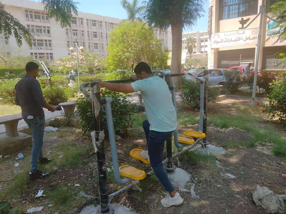 الصالات الرياضية الجديدة بحدائق جامعة الزقازيق 020