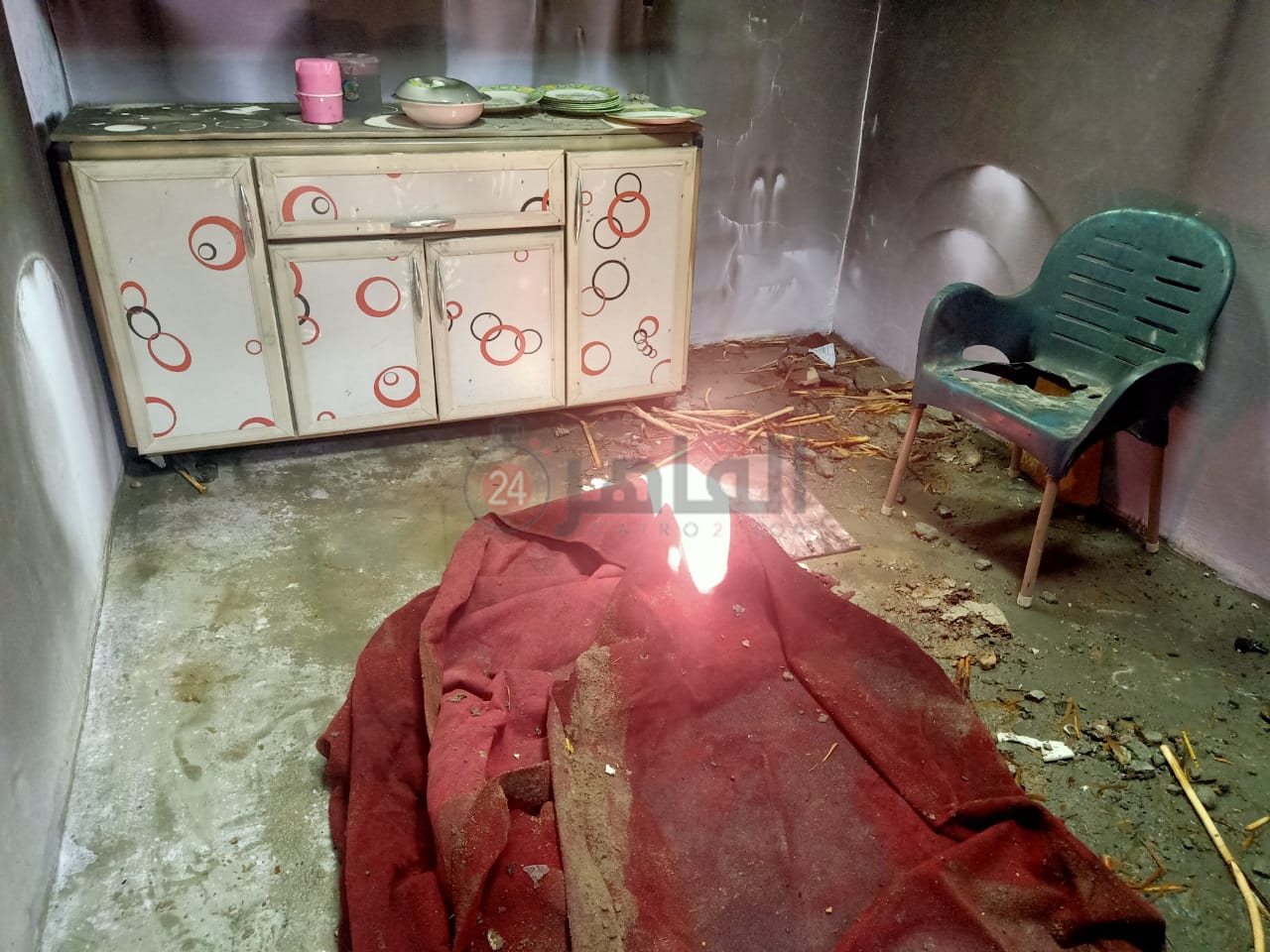 حريق شقة عريس