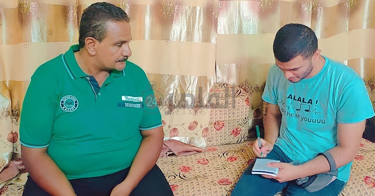 مراسل القاهرة 24 مع أحد أهالي الزوج المتوفي