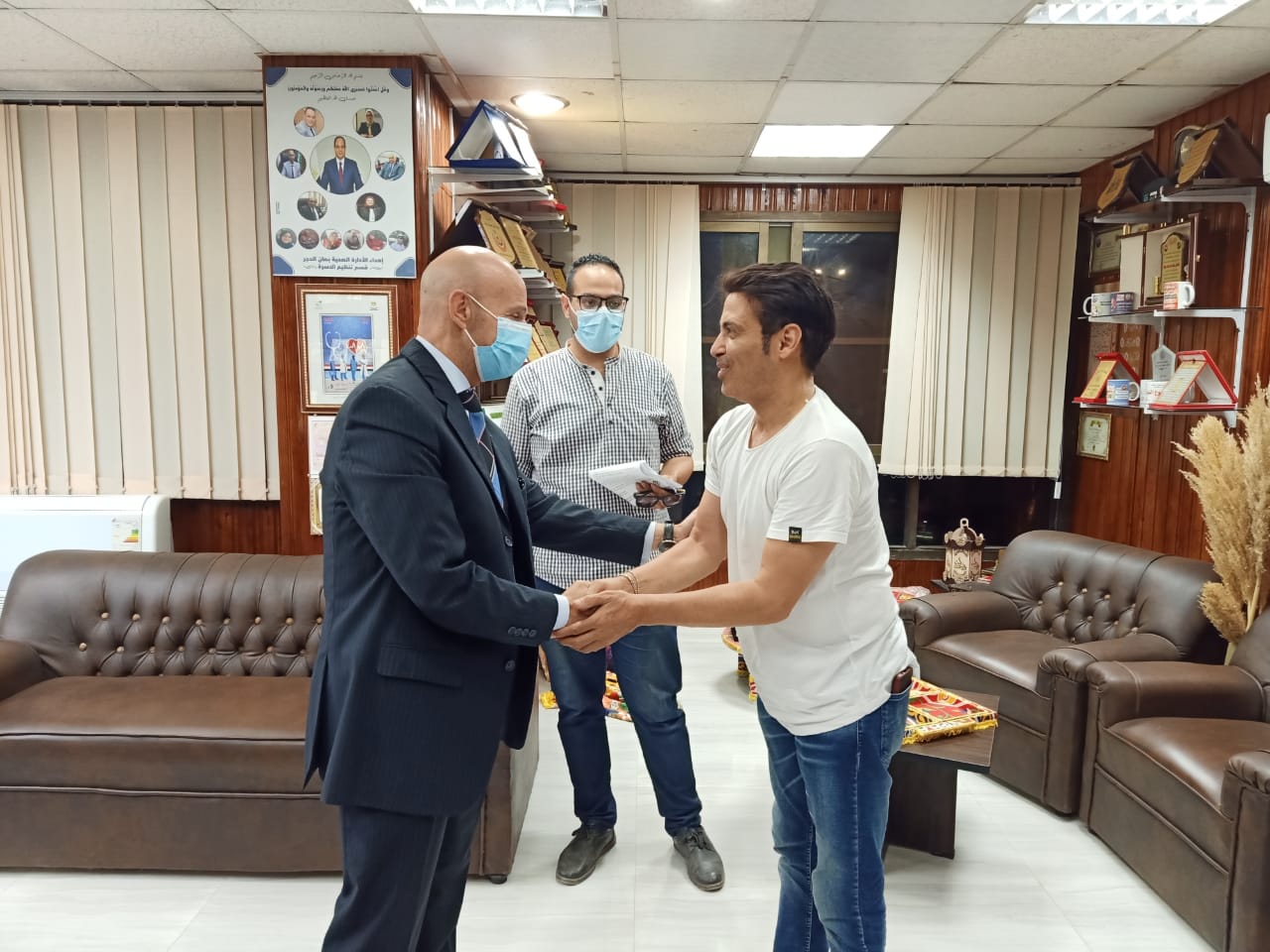 سعد الصغير ووكيل وزارة الصحة بمحافظة الشرقية