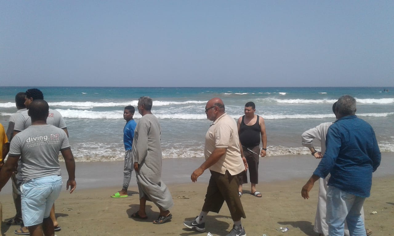 غرق شابين بشواطئ مدينة القصير