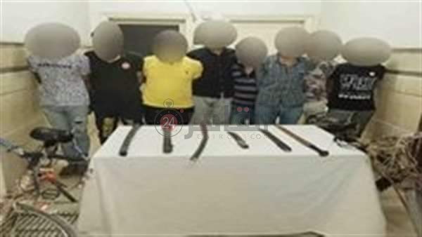 المتهمين بعد ضبطهم