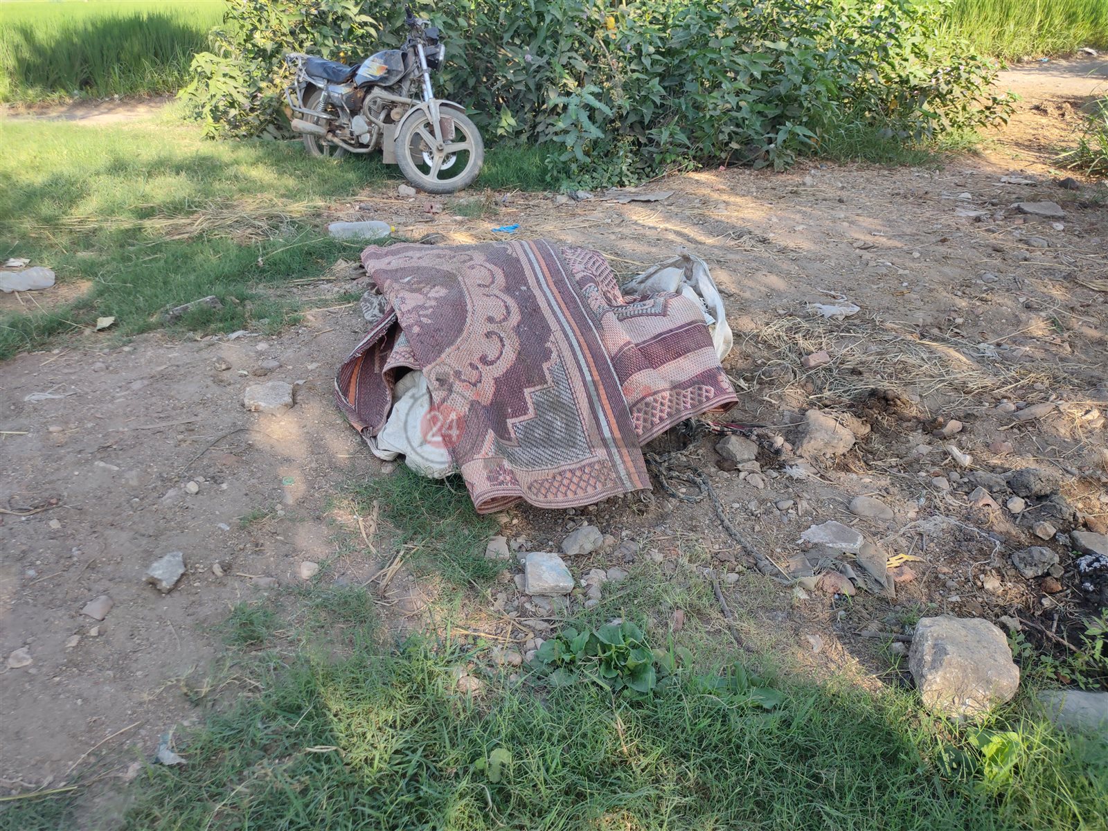 مكان الجريمة وآثار دماء المجني عليه