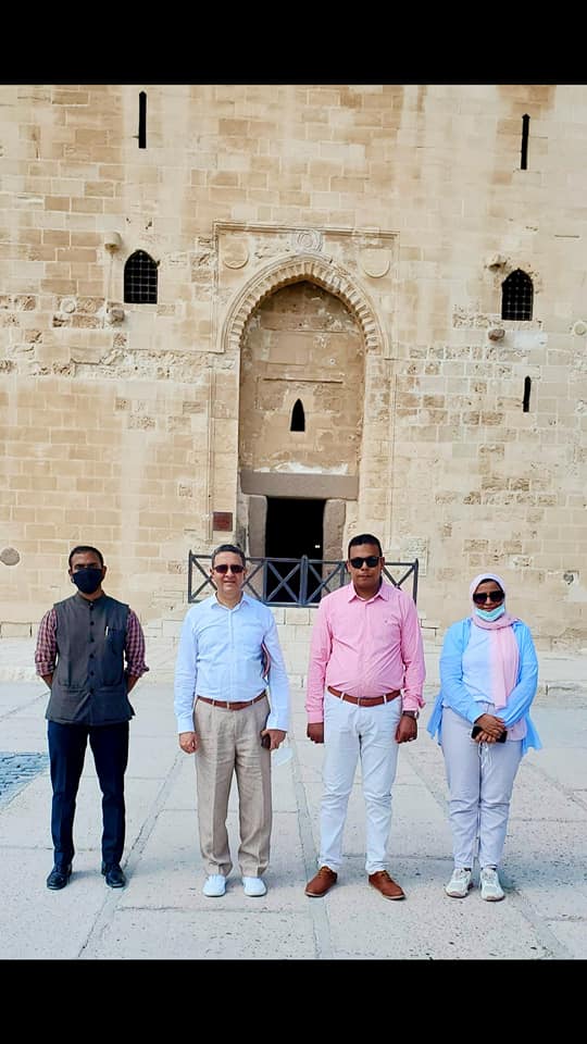 وفد قضائى من السودان يزور قلعة قايتباي (2)